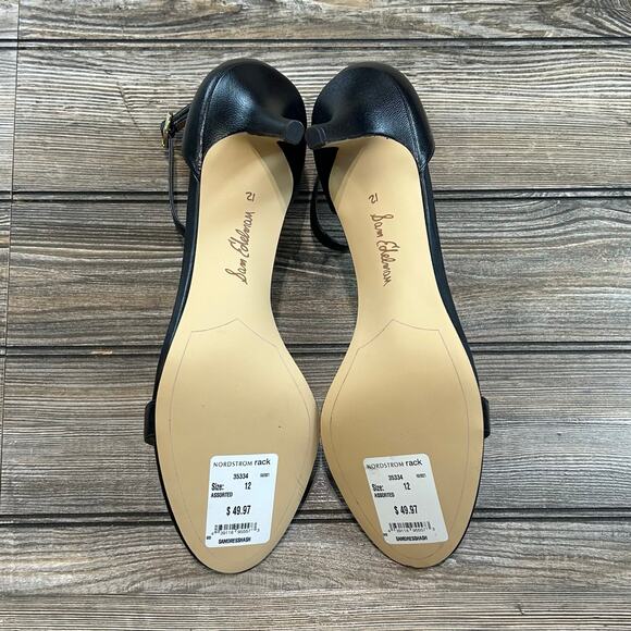Sam Edelman NWOB Patti Black Ankle Strap Heels size 120 - Picture 5 of 6